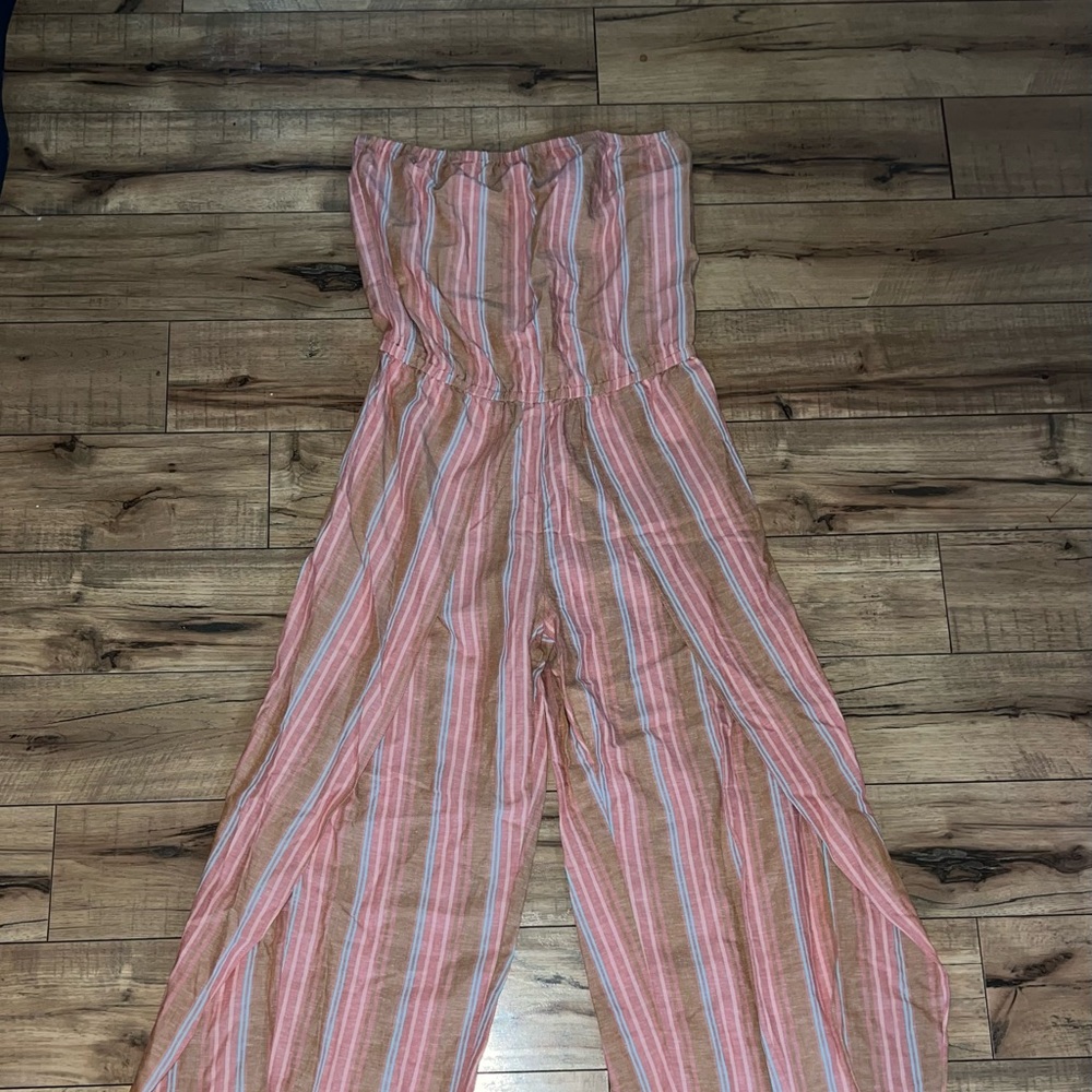 striped jumpsuit